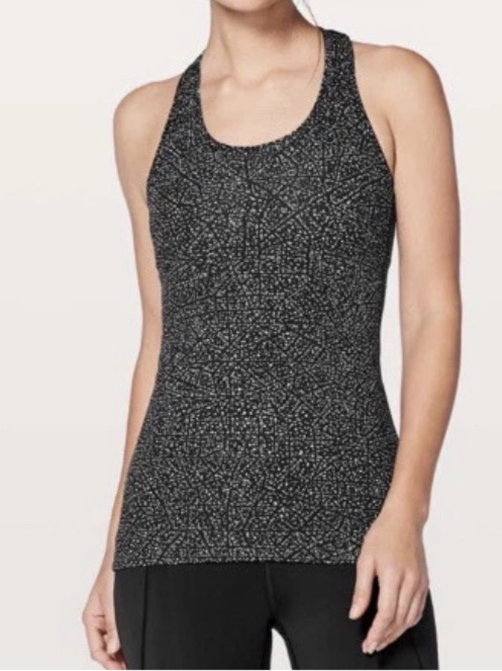 Lululemon Cool Racerback Tank Top Sz 4 scooped‎ neckline athletic fit racerback